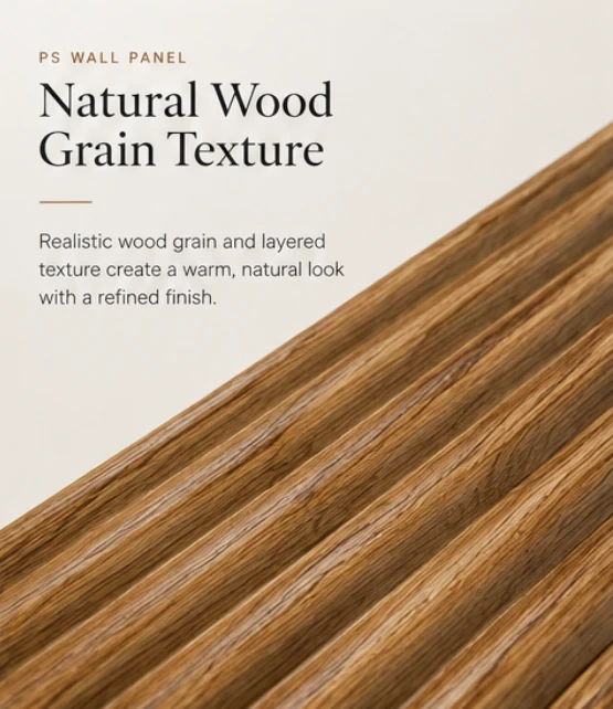 3D Wood Grain PS Wall Panel factory
