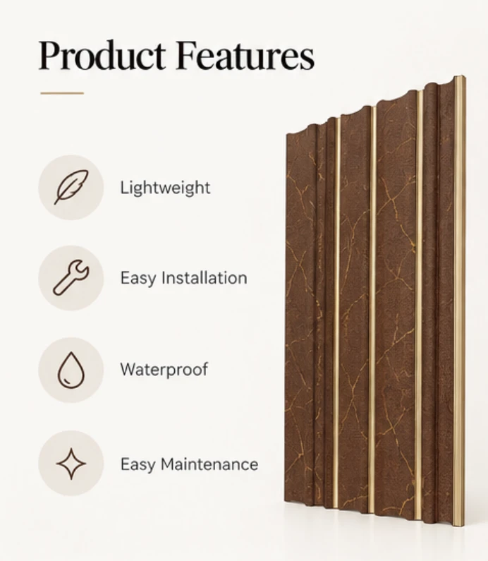 Decorative Fluted PS Wall Panel factory