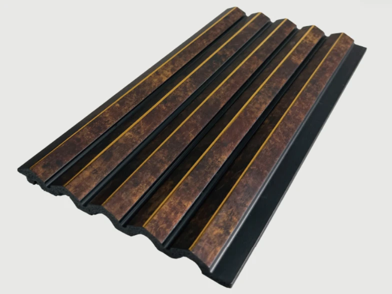 Marmaraáhrif pólýstýren Gull Trim Wall Panel